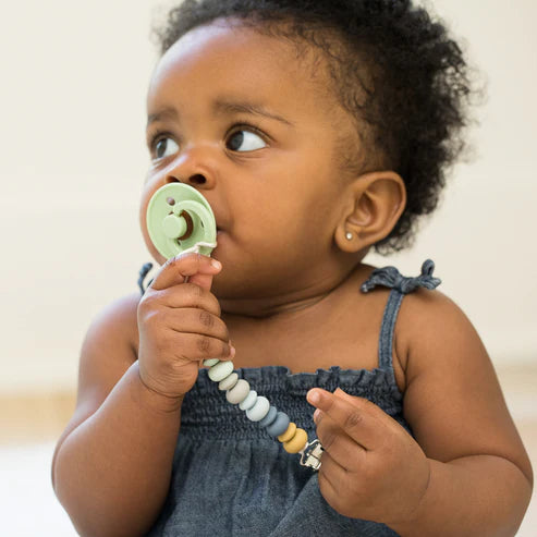 Bella Tunno Pacifier Clip in Soft Multi