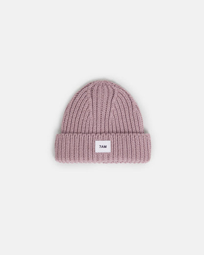 7AM Enfant Chunky Beanie in Ash Rose