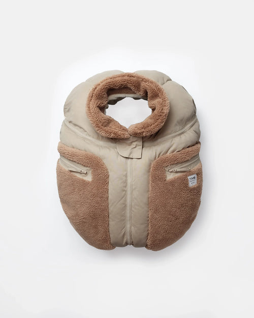 7AM Enfant Car Seat Cocoon in Cappucino Appliqué