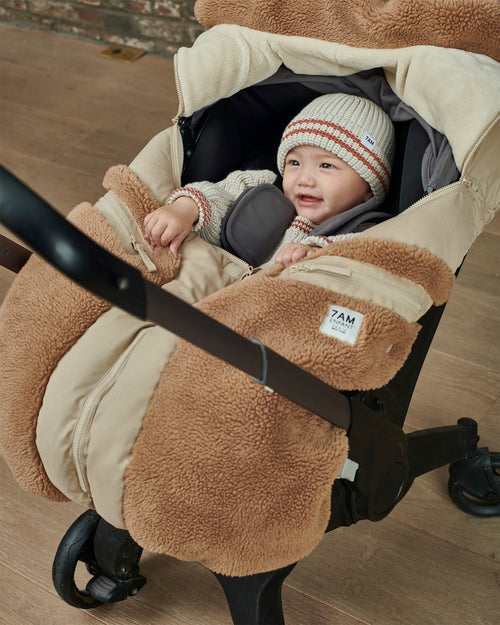 7AM Enfant Car Seat Cocoon in Cappucino Appliqué