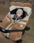7AM Enfant Car Seat Cocoon in Cappucino Appliqué
