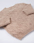 7AM Enfant Fuzzy Boxy Cable Sweater in Pecan