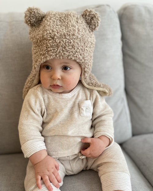 7AM Enfant Cub Gift Set - Teddy Hat and Mittens