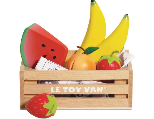 Le Toy Van Wooden Market Crate - Smoothie Fruits