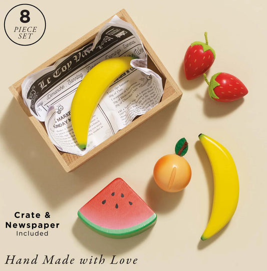 Le Toy Van Wooden Market Crate - Smoothie Fruits