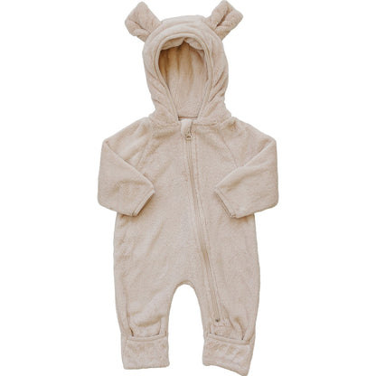 Mebie Baby Fleece Hooded Bear Zipper Suit