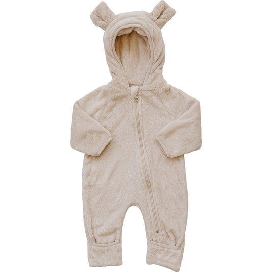 Mebie Baby Fleece Hooded Bear Zipper Suit