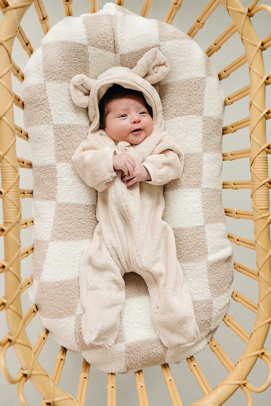 Mebie Baby Fleece Hooded Bear Zipper Suit
