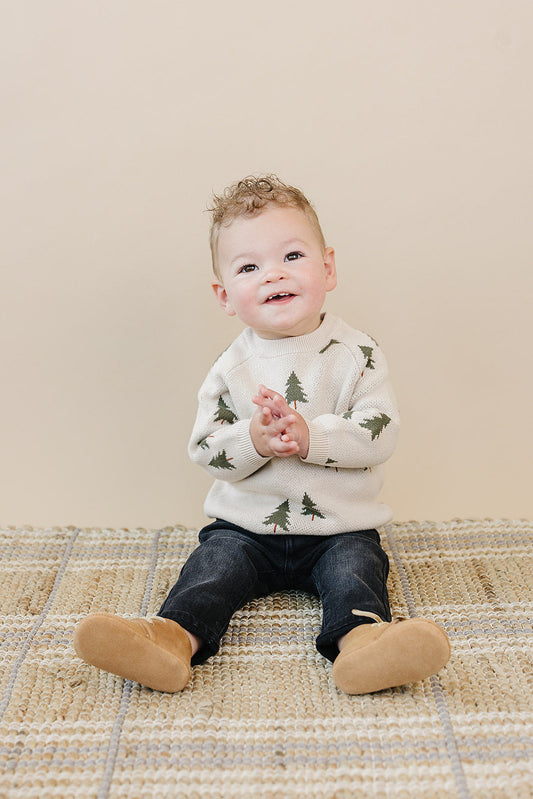 Mebie Baby Pine Tree Knit Sweater