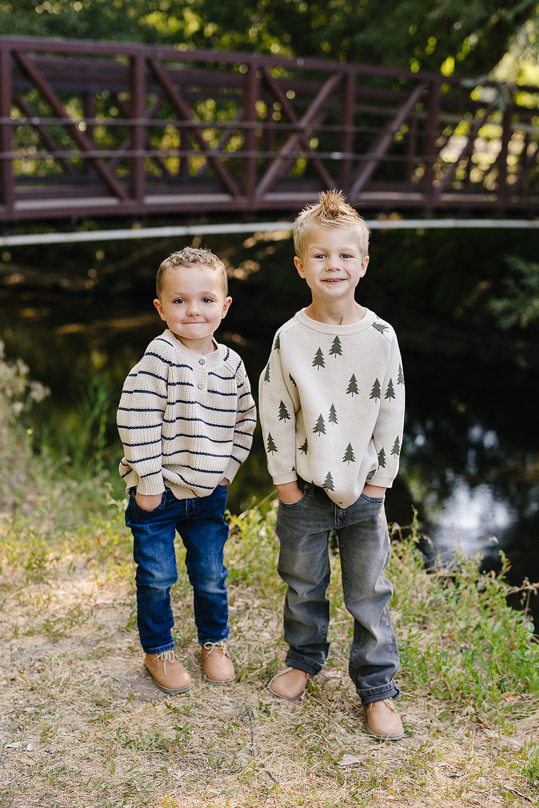 Mebie Baby Pine Tree Knit Sweater