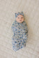 Mebie Baby Head Wrap in Bluebell Pointelle