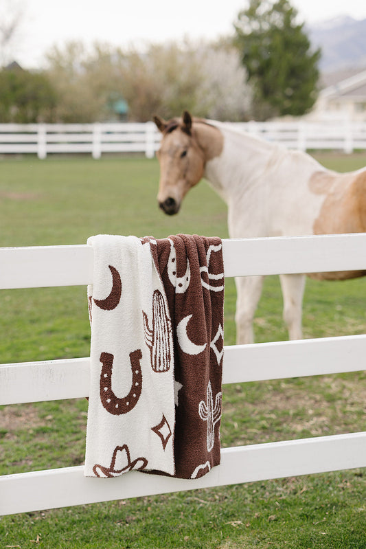 Mebie Baby Western Plush Blankets