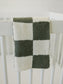 Mebie Baby Green Checkered Plush Blankets