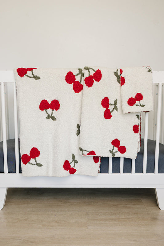 Mebie Baby Cherry Plush Blankets