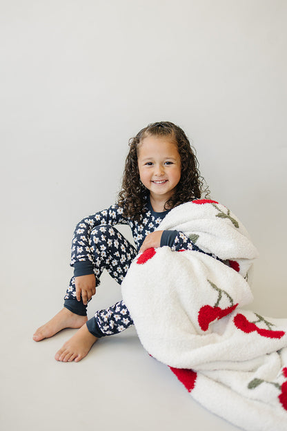 Mebie Baby Cherry Plush Blankets