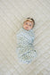 Mebie Baby Blue Blossom Muslin Swaddle Blanket