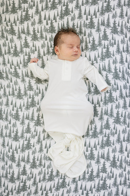 Mebie Baby Muslin Crib Sheet in Forest