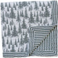 Mebie Baby Forest + Green Stripe Muslin Quilt