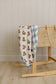 Mebie Baby Dusty Blue Gingham + Teddy Bear Muslin Quilt