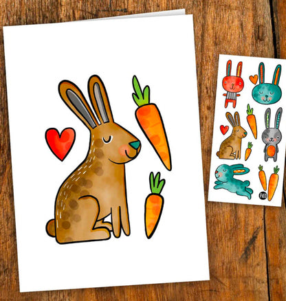Pico Gretting Card and Temporary Tattoo Sets