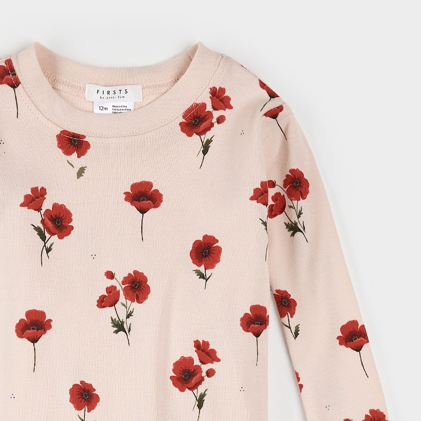 Petit Lem 2 Piece Pj Set in Poppy Print