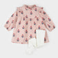 Petit Lem Brushed Twill Dress Set in Poppy Print on Rose