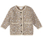 Petit Lem Quilted Cardigan in Sand Dune Floral