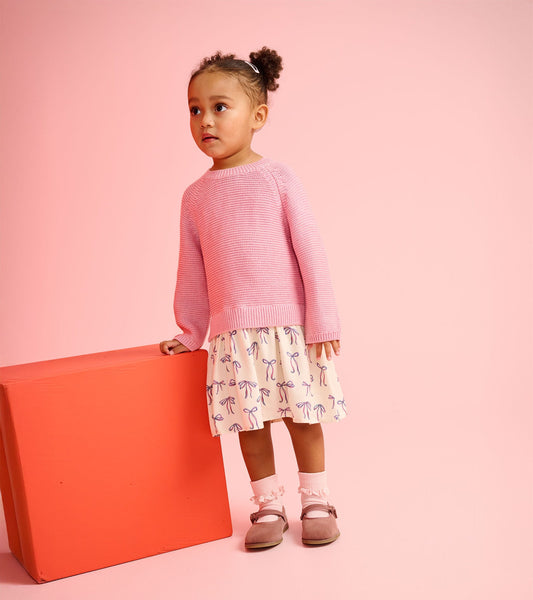 Hatley Sweater Dress in Painted Bows