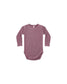 Quincy Mae Long Sleeve Waffle Bodysuit in Mulberry