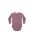 Quincy Mae Long Sleeve Waffle Bodysuit in Mulberry