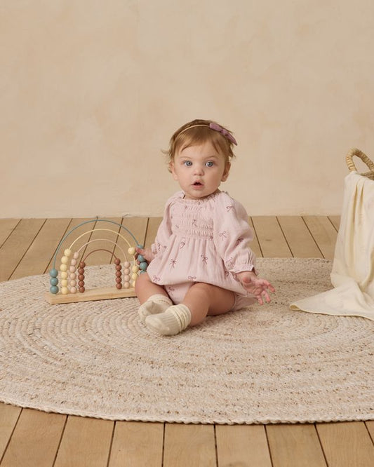Quincy Mae Eden Romper in Bows