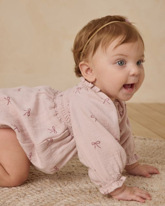 Quincy Mae Eden Romper in Bows