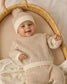 Quincy Mae Knit Beanie in Gold