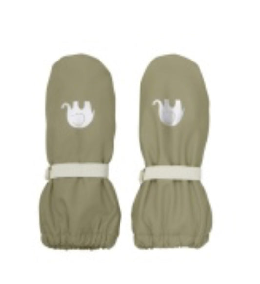 Celavi Fleece Lined Rain Mitts in Overland Trek Green