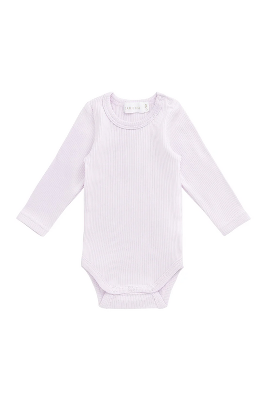 Jamie Kay Organic Cotton Modal Long Sleeve Bodysuit in Popsicle