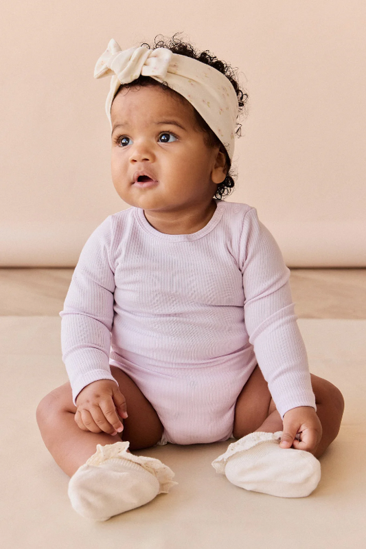 Jamie Kay Organic Cotton Modal Long Sleeve Bodysuit in Popsicle