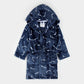 Petit Lem Plush Robe in Hockey Sticks