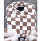 7AM Car Seat Cocoon in Checkered Berber