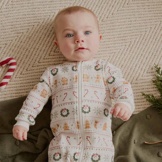Petit Lem Thermal Sleeper in Holiday Treats Fair Isle