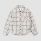 Miles the Label Light Grey Plaid Flannel Button Down