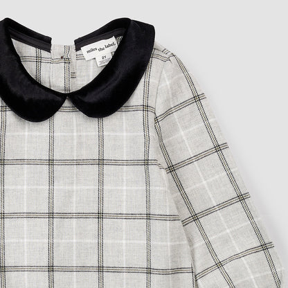 Miles the Label Plaid Flannel Collared Dress