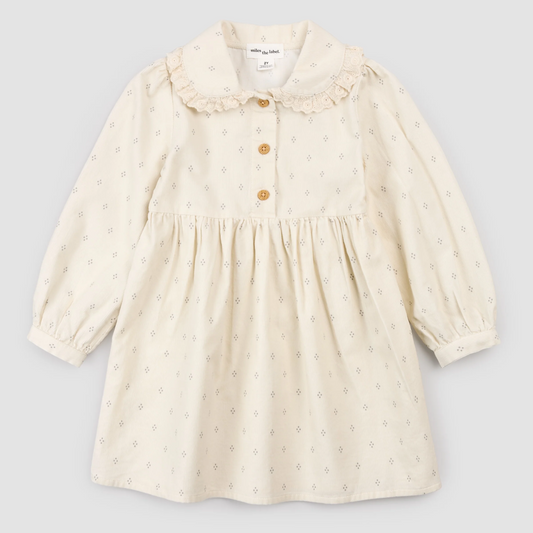 Miles the Label Diamond Dots Cord Collared Dress