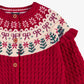 Souris Mini Knit Christmas Cardigan
