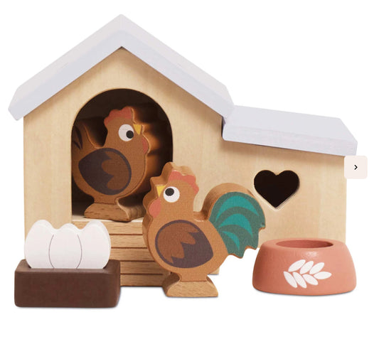 Le Toy Van Wooden Chicken Coop Set