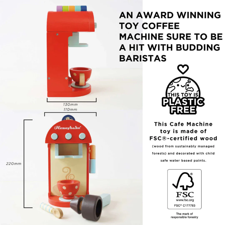 Le Toy Van Wooden Coffee Machine