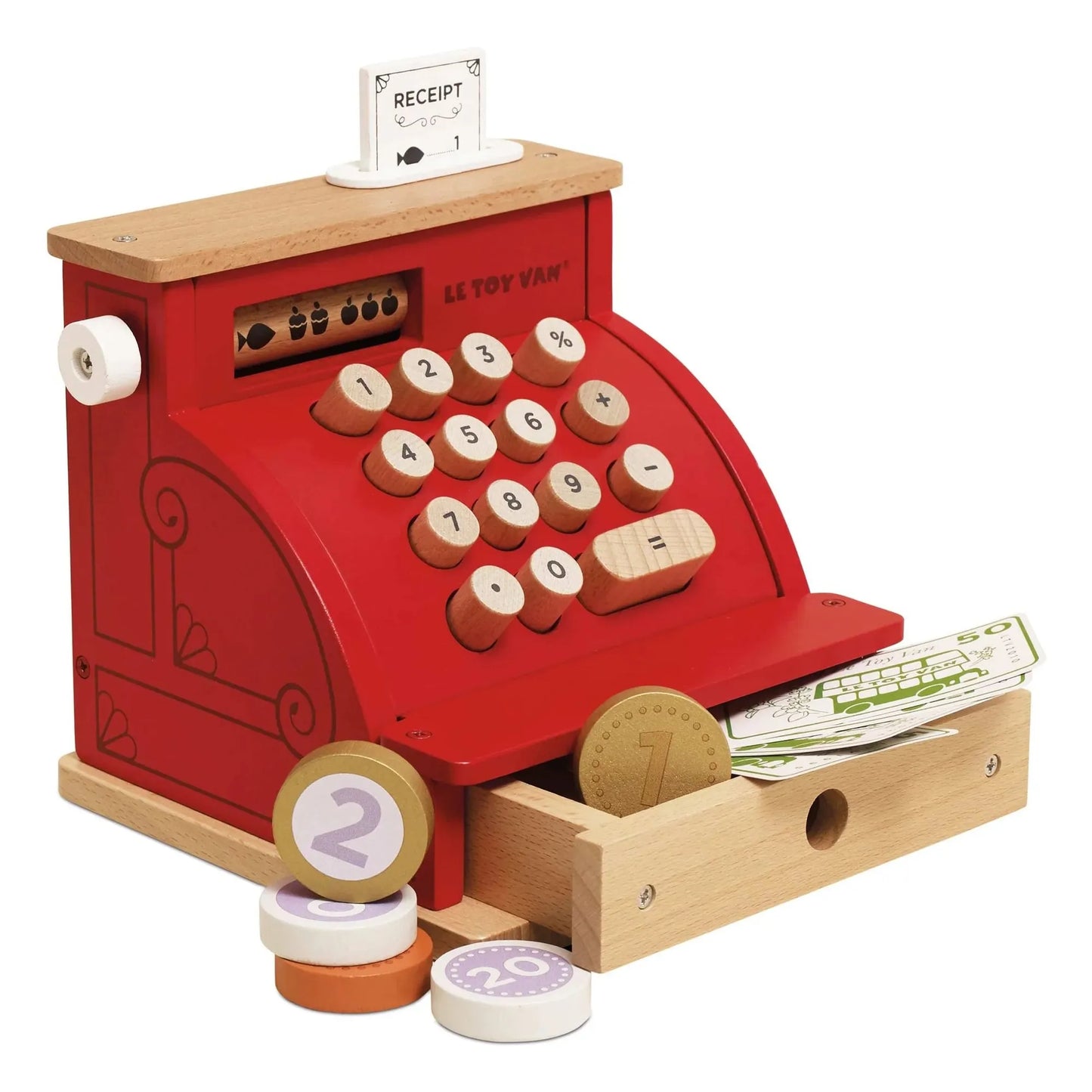 Le Toy Van Wooden Cash Register & Money