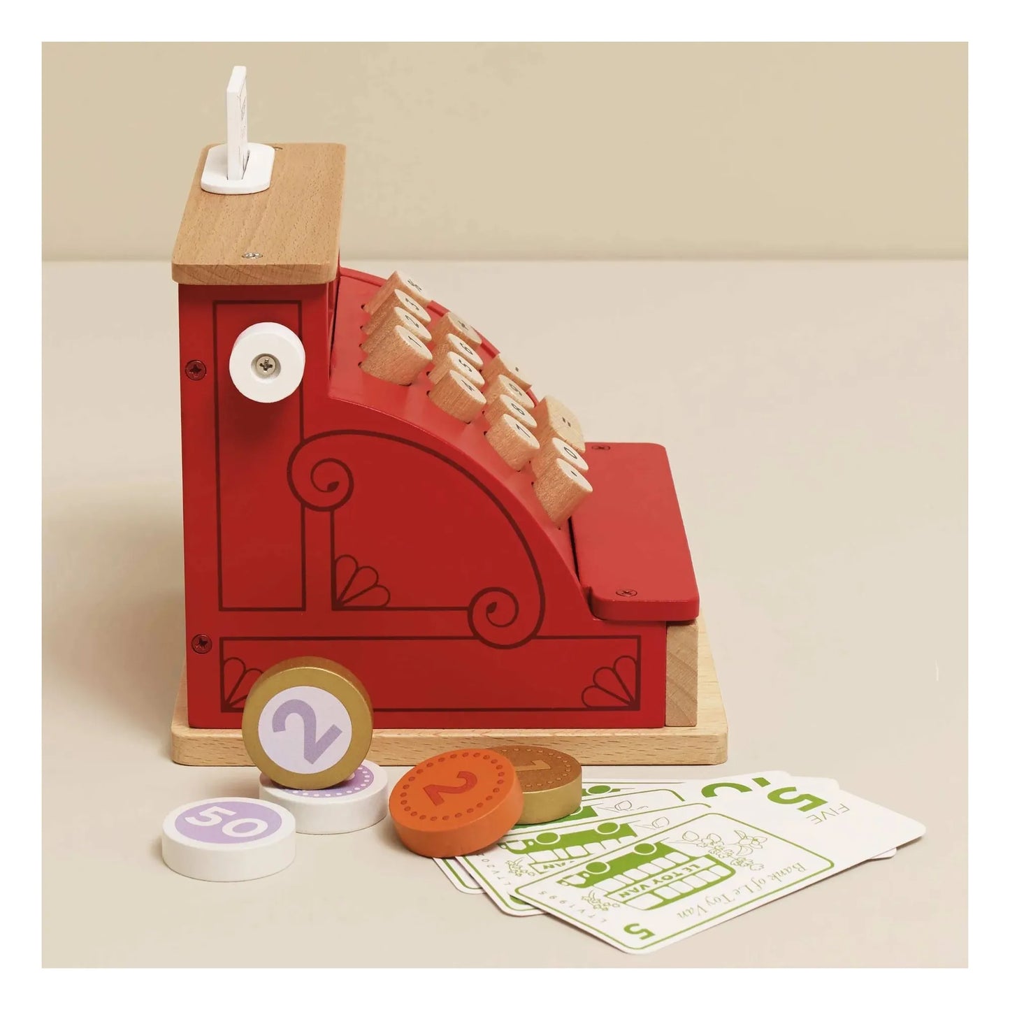 Le Toy Van Wooden Cash Register & Money
