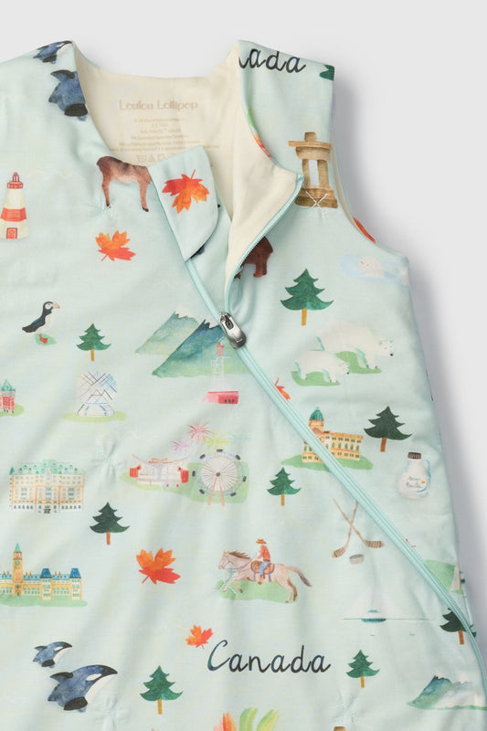 Loulou Lollipop 1.0 TOG Sleep Bag in Canada Print