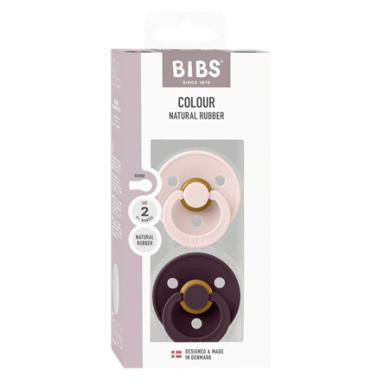 BIBS Original Colour Series Natural Latex Pacifiers