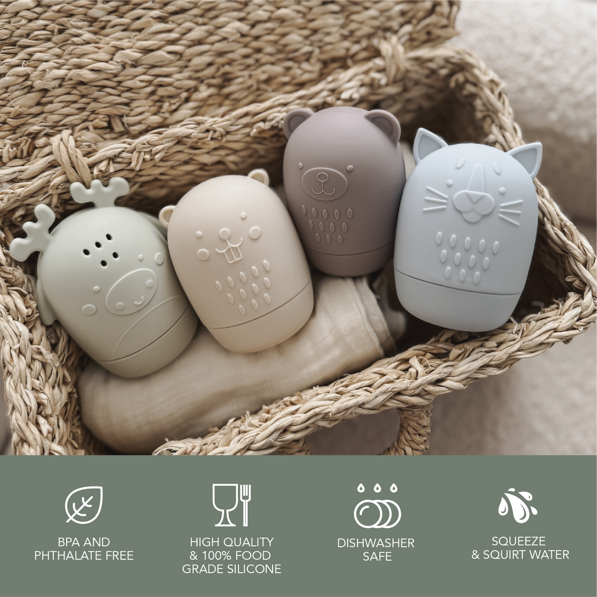 Nouka Bath Toy Set - Canada Collection